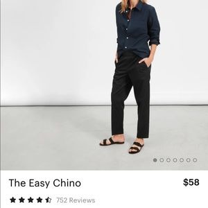 Everlane Easy Chino in Black